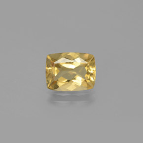 Berillo dorato naturale giallo da 1,83 ct, taglio a cuscino, VS