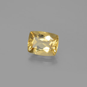 Berillo dorato naturale giallo da 1,83 ct, taglio a cuscino, VS