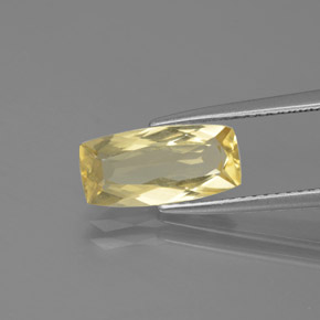 Berillo dorato naturale giallo da 1,75 ct, taglio a cuscino, VS