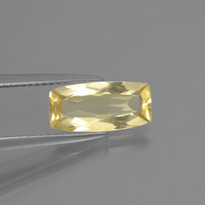 Berillo dorato naturale giallo da 1,75 ct, taglio a cuscino, VS
