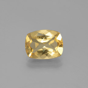 Berillo dorato naturale giallo da 2,28 ct, taglio a cuscino, VS