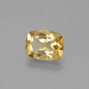 Berillo dorato naturale giallo da 2,28 ct, taglio a cuscino, VS