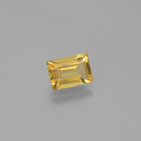 Berillo dorato Giallo naturale da 0.90 ct, Taglio a baguette, VVS-VS