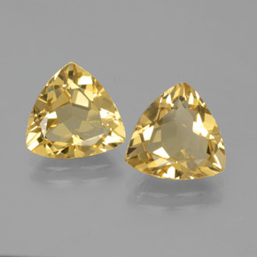 Berillo dorato naturale giallo da  ct, trillion, VVS-VS