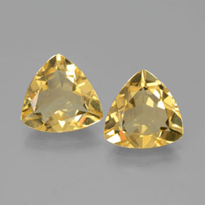 Berillo dorato naturale giallo da  ct, trillion, VVS-VS