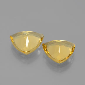 Berillo dorato naturale giallo da  ct, trillion, VVS-VS