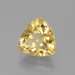 Berillo dorato naturale giallo da 2,23 ct, trillion, VS