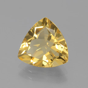 Berillo dorato Giallo naturale da 2.72 ct, Taglio trillion, VVS