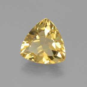 Berillo dorato Giallo naturale da 2.36 ct, Taglio trillion, VVS-VS