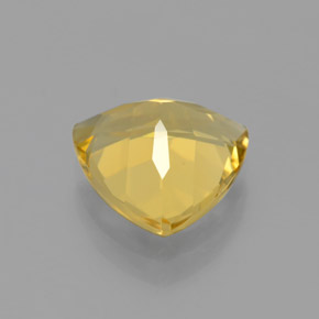 Berillo dorato naturale giallo da 2,67 ct, trillion, VVS-VS