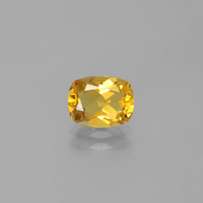 Berillo dorato naturale giallo da 1,13 ct, taglio a cuscino, VVS