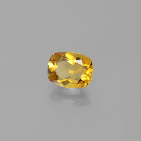 Berillo dorato naturale giallo da 1,13 ct, taglio a cuscino, VVS