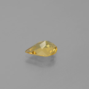 Berillo dorato naturale giallo da 0,97 ct, taglio a pera, VVS-VS
