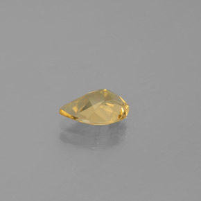 Berillo dorato naturale giallo da 1,02 ct, taglio a pera, VVS-VS
