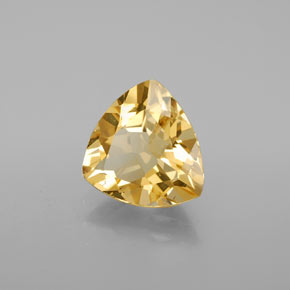 Berillo dorato naturale giallo da 3,44 ct, trillion, VS