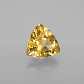 Berillo dorato naturale giallo da 2,83 ct, trillion, VVS-VS