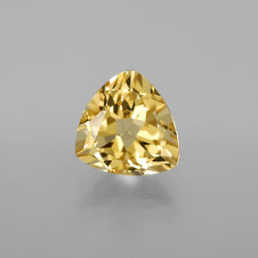 Berillo dorato Giallo naturale da 2.26 ct, Taglio trillion, VVS-VS