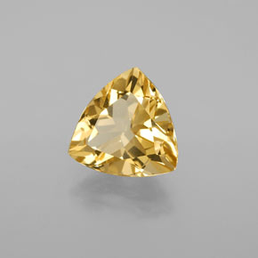 Berillo dorato naturale giallo da 2,96 ct, trillion, VVS