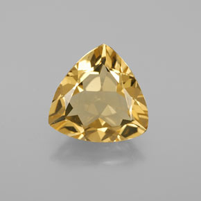 Berillo dorato naturale giallo da 3,37 ct, trillion, VVS-VS