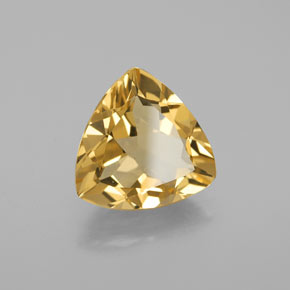 Berillo dorato naturale giallo da 3,37 ct, trillion, VVS-VS