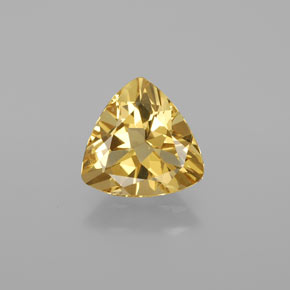 Berillo dorato naturale giallo da 2,42 ct, trillion, VVS-VS