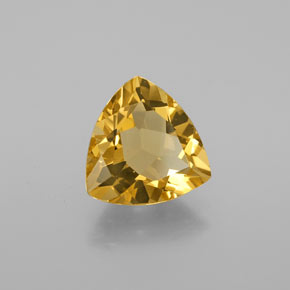 Berillo dorato Giallo naturale da 2.94 ct, Taglio trillion, VVS-VS