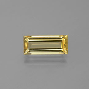 Berillo dorato Giallo naturale da 1.82 ct, Taglio a baguette, VVS-VS