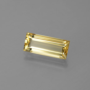 Berillo dorato Giallo naturale da 1.82 ct, Taglio a baguette, VVS-VS