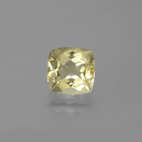 Berillo dorato naturale giallo da 2,15 ct, taglio a cuscino, VVS-VS