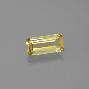 Berillo dorato naturale giallo da 1,06 ct, taglio smeraldo, VVS-VS