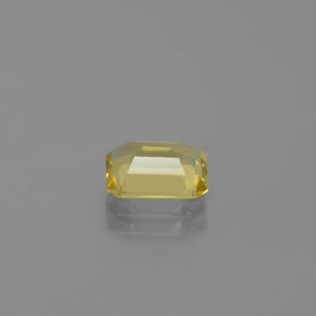 Berillo dorato naturale giallo da 1,38 ct, taglio smeraldo, VVS-VS