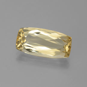 Berillo dorato naturale giallo da 4,58 ct, forma fantasia, VVS-VS