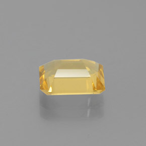 Berillo dorato naturale giallo da 1,47 ct, taglio smeraldo, VS
