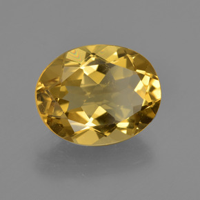 Berillo dorato naturale oro da 4,23 ct, taglio ovale, VS