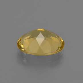 Berillo dorato naturale giallo da 2,99 ct, taglio ovale, VVS