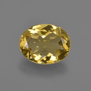 Berillo dorato Giallo dorato naturale da 2.83 ct, Taglio ovale, VS