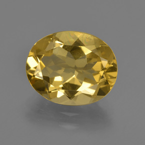 Berillo dorato Giallo oro naturale da 4.30 ct, Taglio ovale, VS