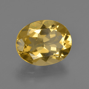 Berillo dorato Giallo oro naturale da 4.30 ct, Taglio ovale, VS