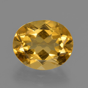 Berillo dorato naturale oro da 4,34 ct, taglio ovale, VS