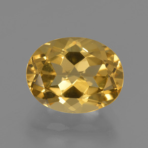 Berillo dorato Giallo oro naturale da 3.57 ct, Taglio ovale, VVS