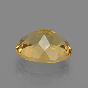 Berillo dorato giallo dorato naturale da 3,34 ct, taglio ovale, VVS