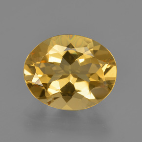 Berillo dorato Giallo oro naturale da 3.06 ct, Taglio ovale, VVS