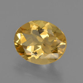 Berillo dorato Giallo oro naturale da 3.06 ct, Taglio ovale, VVS