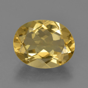Berillo dorato Giallo oro naturale da 2.93 ct, Taglio ovale, VVS-VS