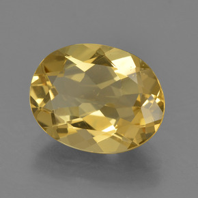 Berillo dorato Giallo oro naturale da 2.93 ct, Taglio ovale, VVS-VS