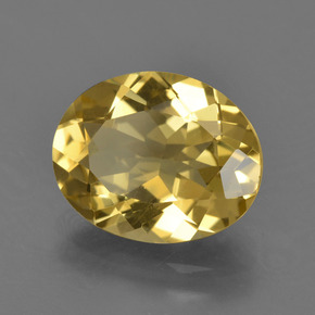 Berillo dorato Giallo oro naturale da 2.89 ct, Taglio ovale, VS