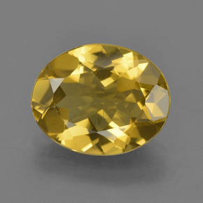 Berillo dorato Giallo oro naturale da 2.89 ct, Taglio ovale, VVS