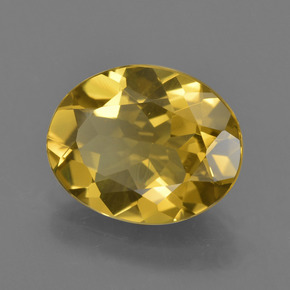 Berillo dorato Giallo oro naturale da 2.89 ct, Taglio ovale, VVS