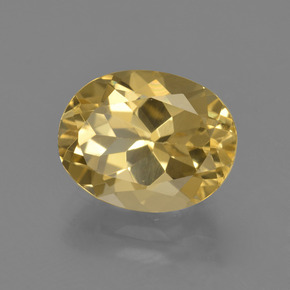 Berillo dorato Giallo oro naturale da 3.35 ct, Taglio ovale, VVS-VS