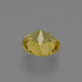 Berillo dorato giallo dorato naturale da 0,66 ct, taglio rotondo, VS